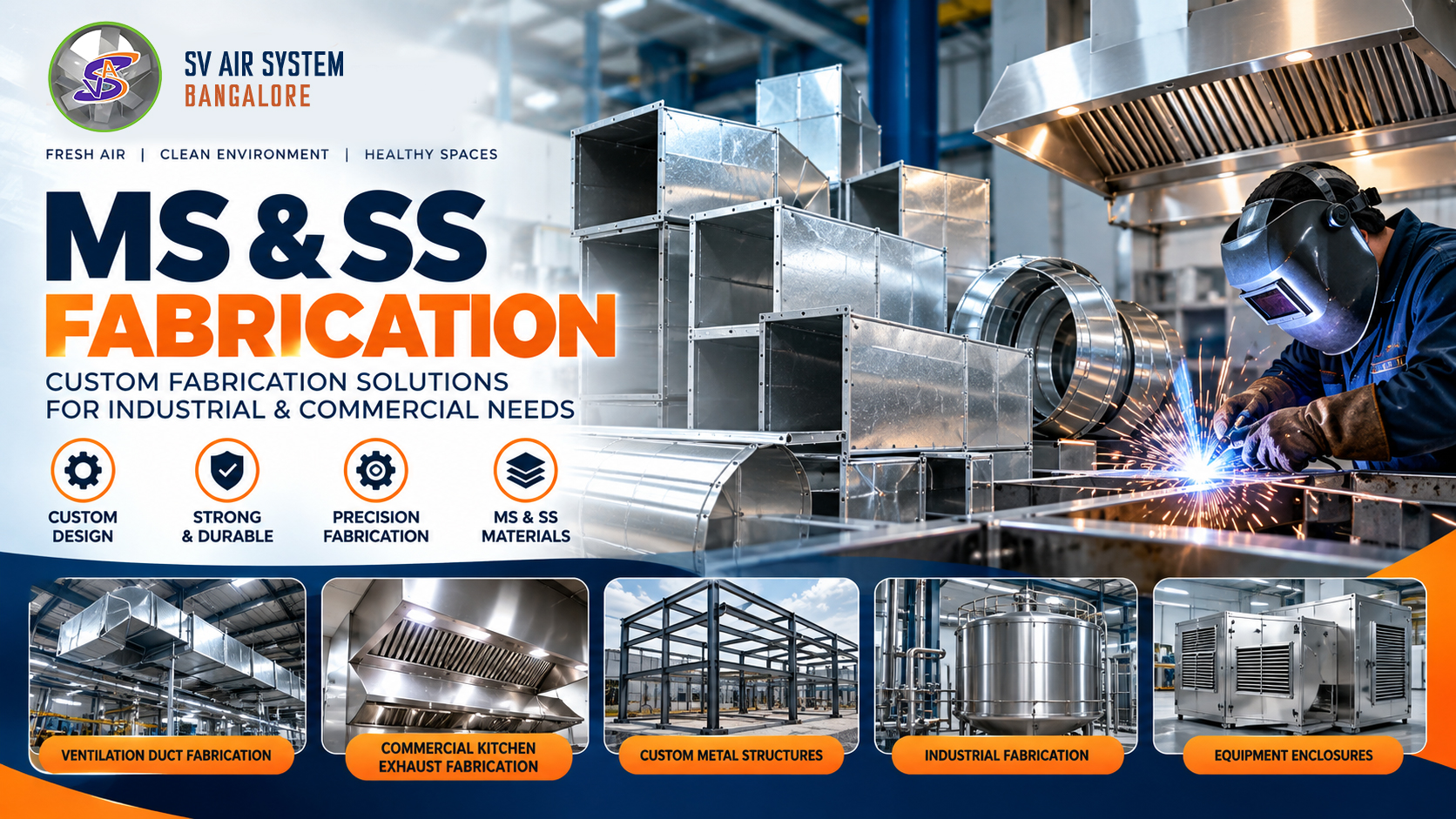 MS & SS Fabrication Services for Industrial and Commercial Applications