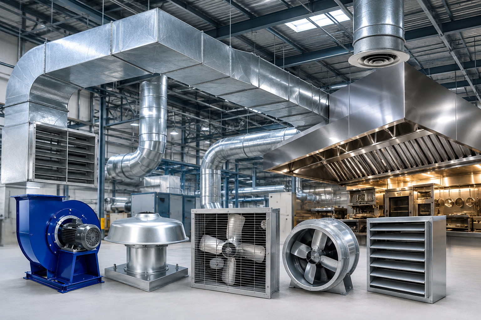 Industrial Ventilation Systems & GI Ducting in Bangalore | SV Air System