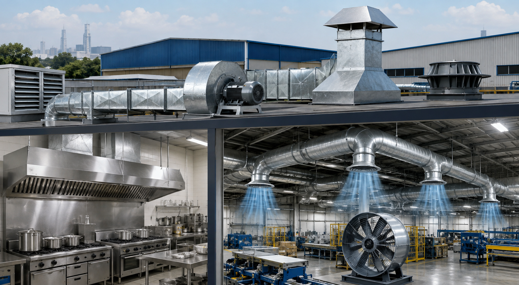 Industrial Ventilation Systems in Coimbatore | SV Air System
