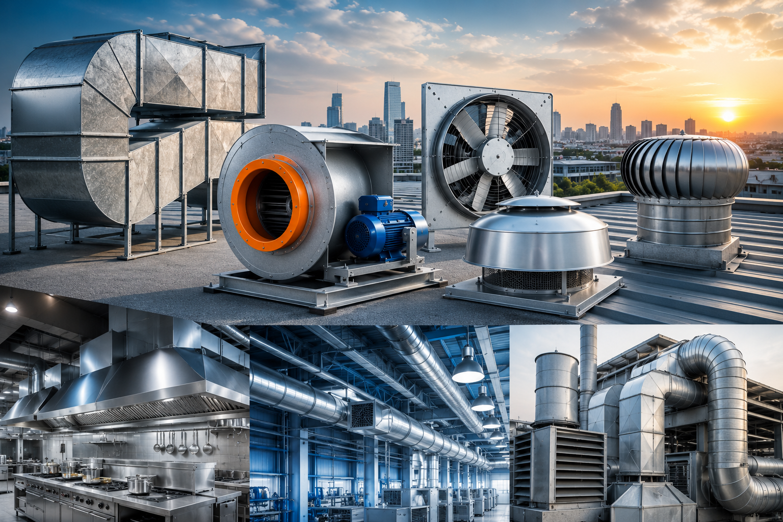 Industrial Ventilation Systems: Complete Guide to GI Ducting, Exhaust Fans & Fresh Air Solutions